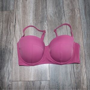 Pink push-up bikini top